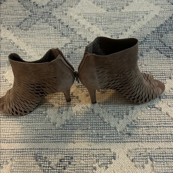 Vince Camuto Smoke Taupe Kidsuede Ankle Booties - Picture 7 of 10